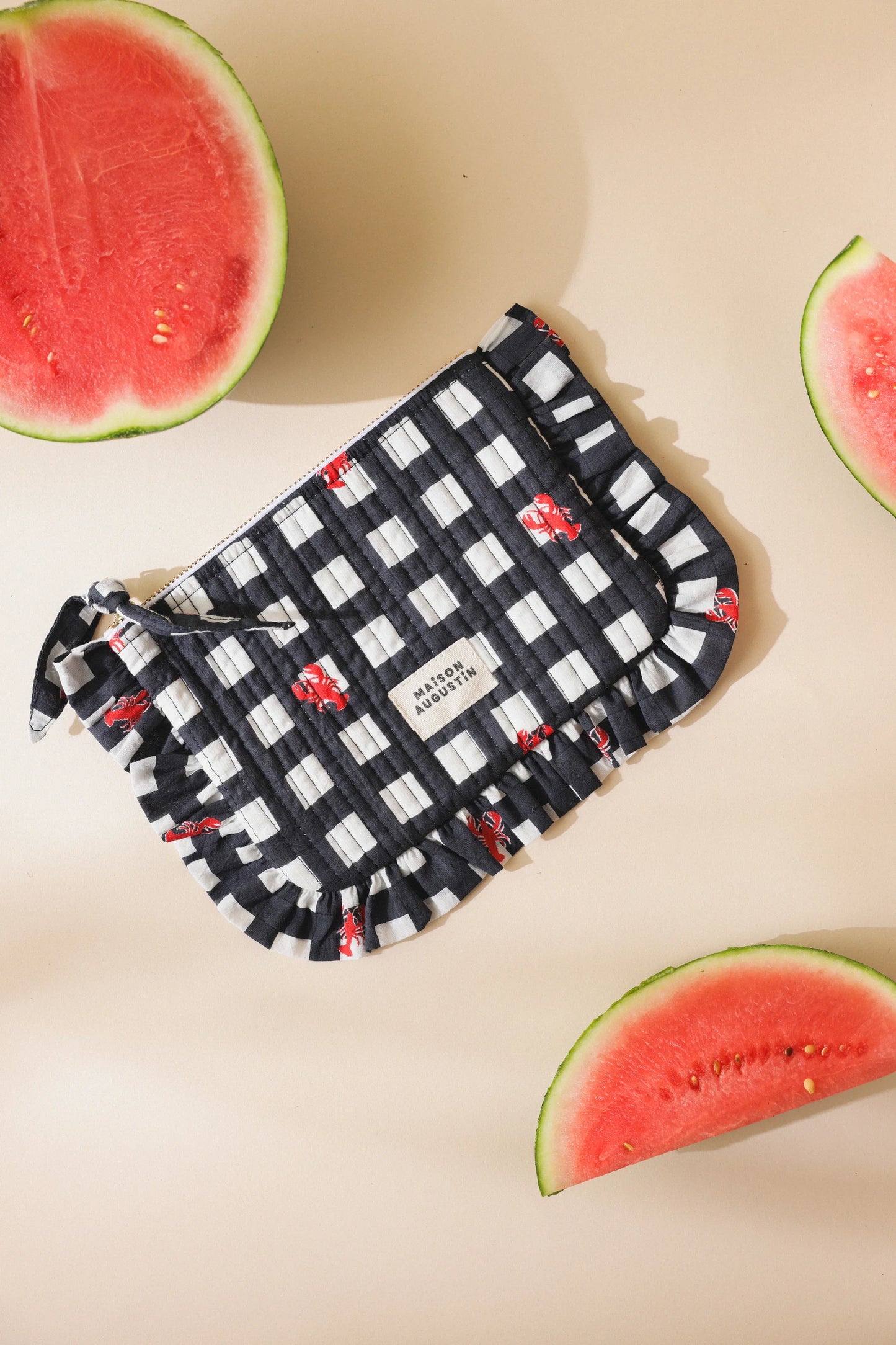 Petite pochette HOMARD marine