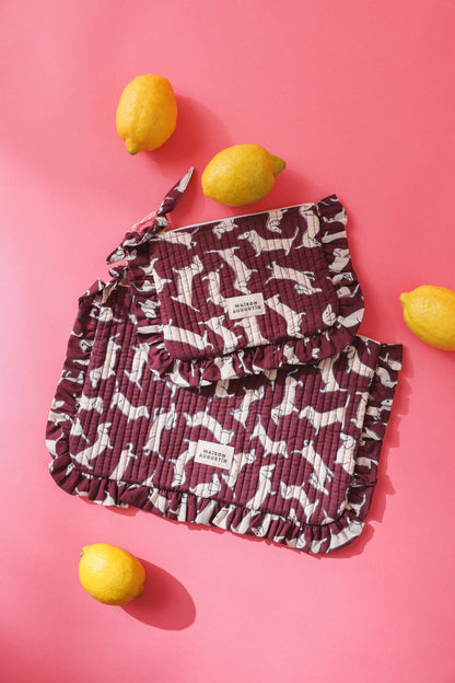 Petite pochette TECKEL prune