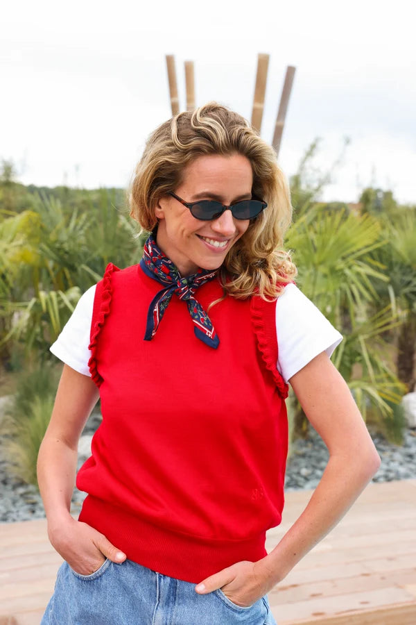 Petit foulard AMMA marine