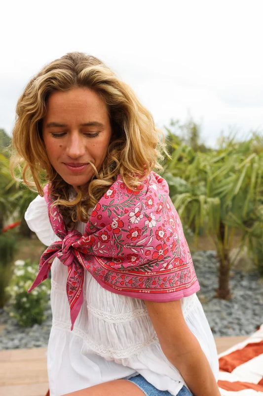 Foulard AMMA rose