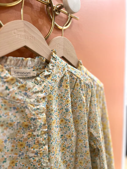 Chemise LOUISE liberty verte