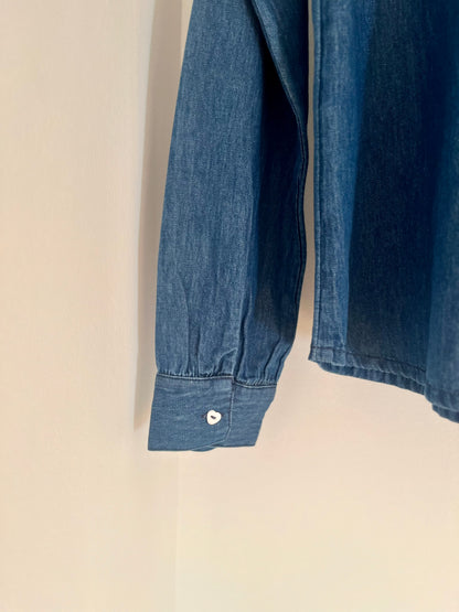 Chemise ERIS denim brodée Amour