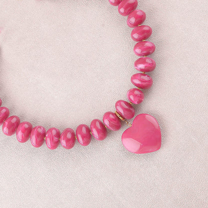Collier GABRIELLE fuchsia