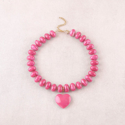 Collier GABRIELLE fuchsia