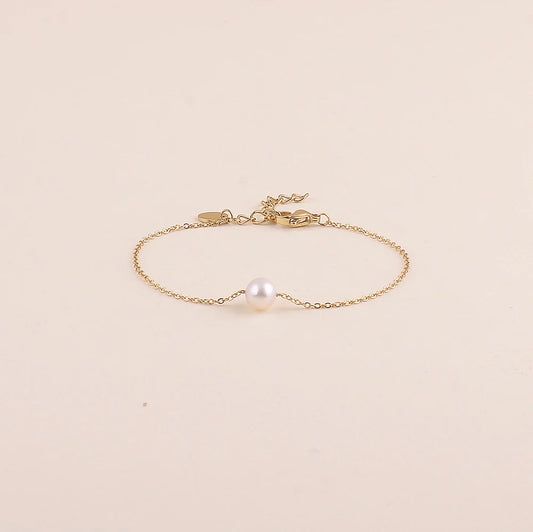 Bracelet PAUL pendentif perle d'eau douce