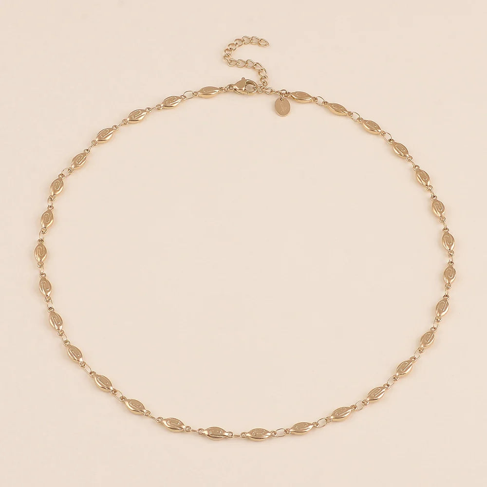 Collier VIOLETTE maillons nuages