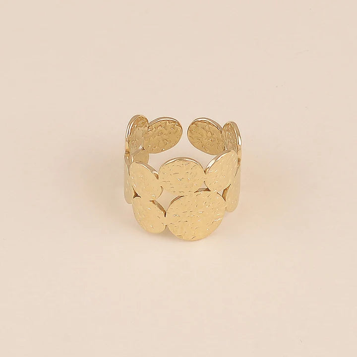 Bague ORION ronds martelés