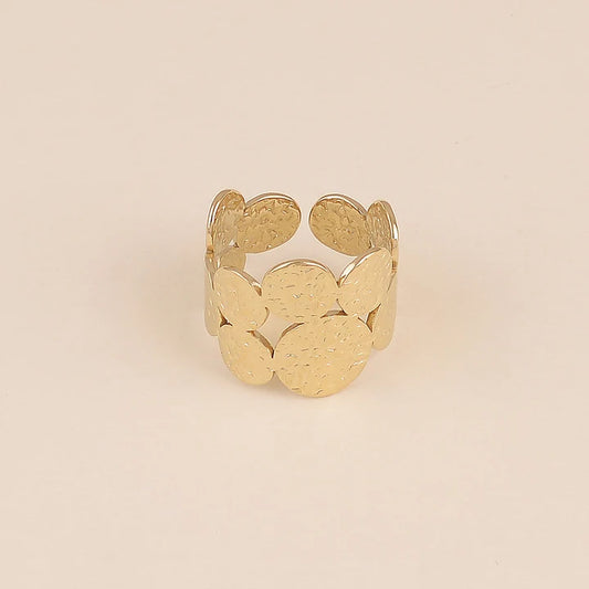 Bague ORION ronds martelés