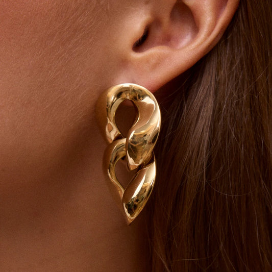 Boucles d'oreilles MAËL maillons