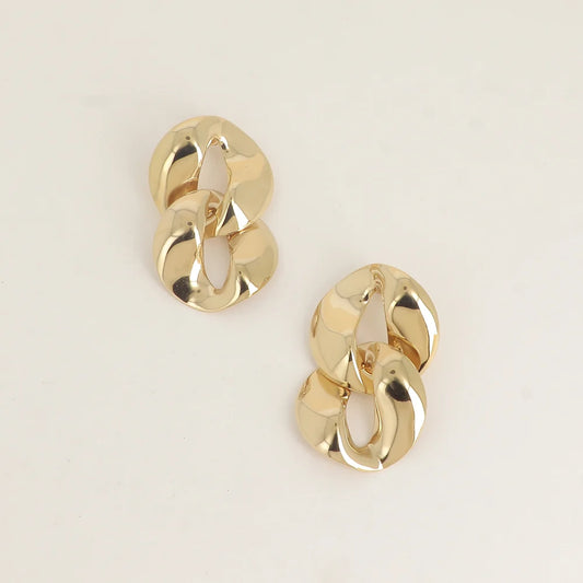 Boucles d'oreilles MAËL maillons