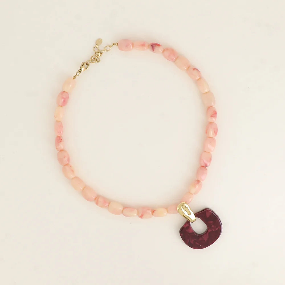 Collier COLETTE rose