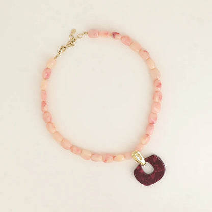 Collier COLETTE rose