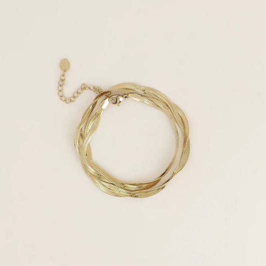 Bracelet JULES mailles tressées