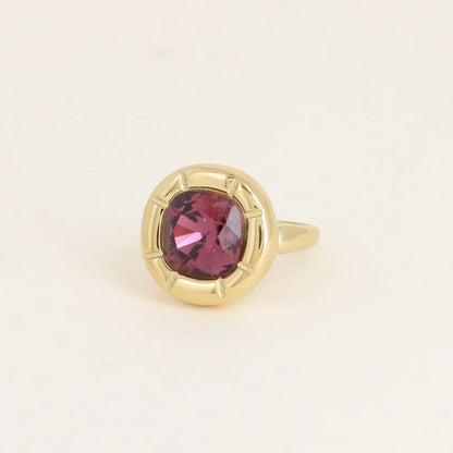 Bague CALYPSO cristal coussin violet