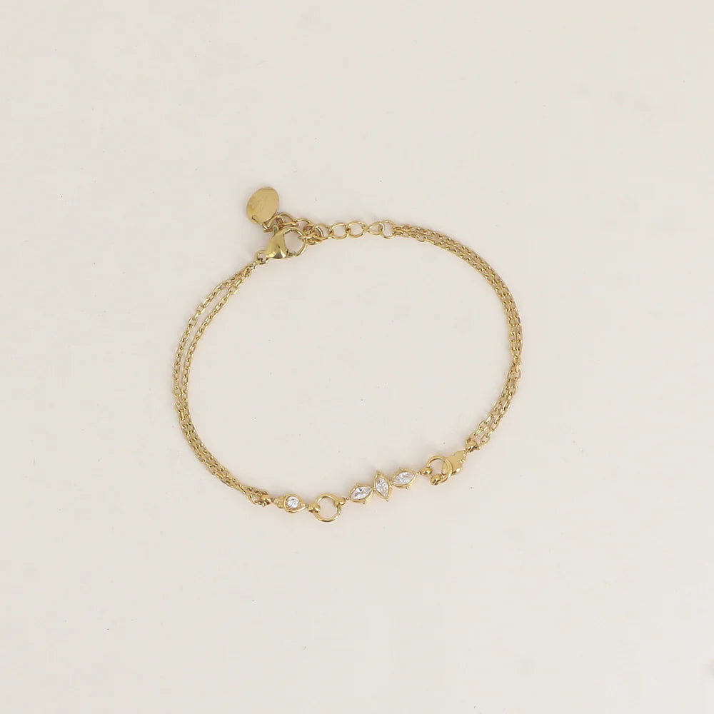 Bracelet JEAN cristaux blancs