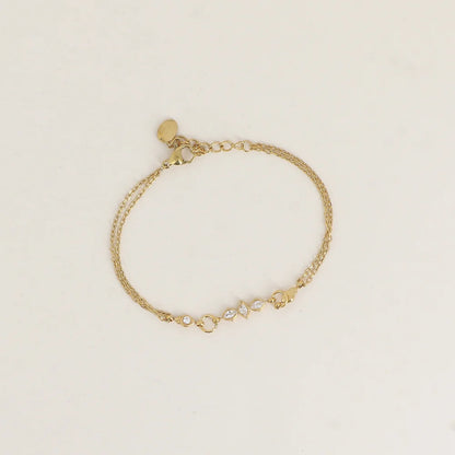 Bracelet JEAN cristaux blancs