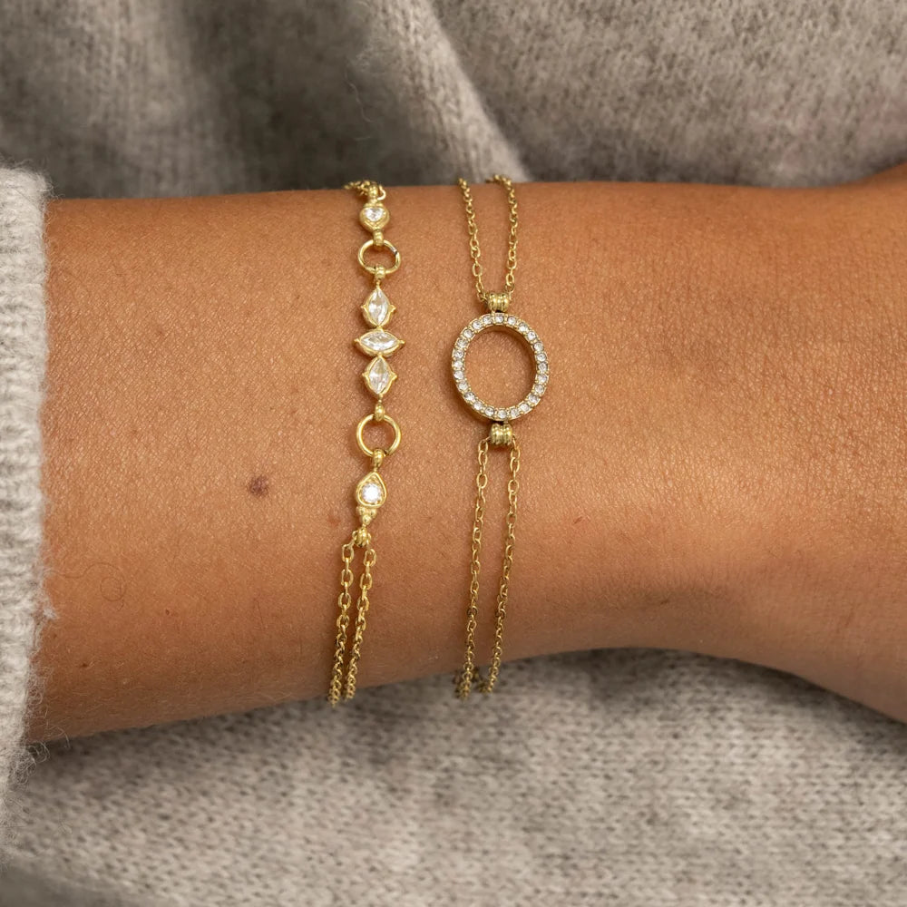 Bracelet JEAN cristaux blancs