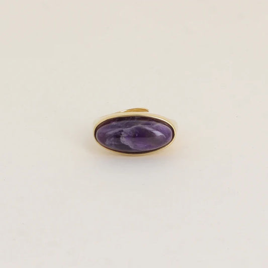 Bague ALBA ovale violette