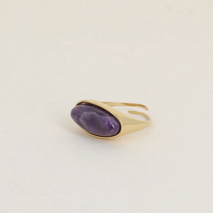 Bague ALBA ovale violette