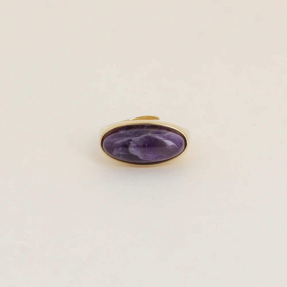 Bague ALBA ovale violette