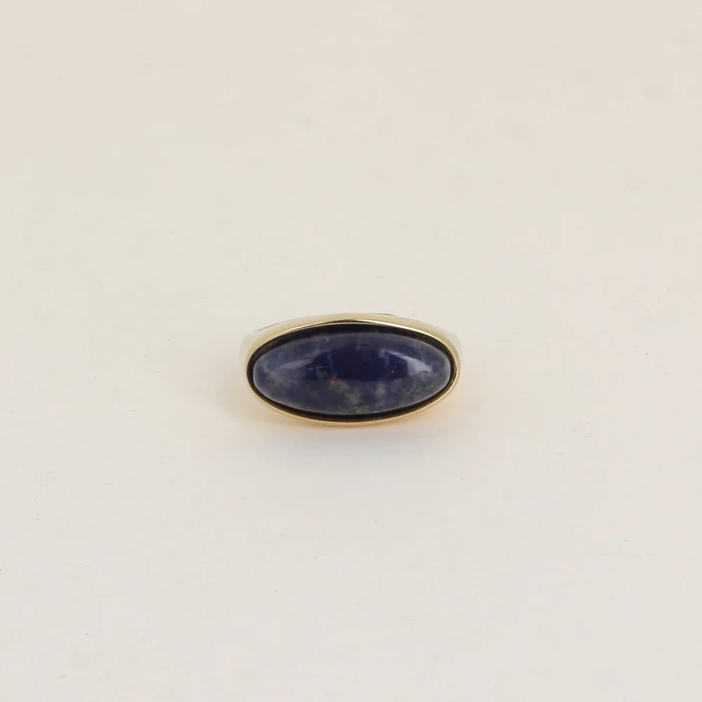 Bague ALBA ovale marine