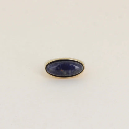Bague ALBA ovale marine