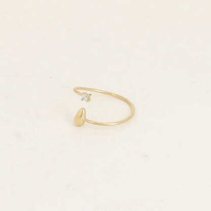 Bague ALIX goutte mini cristal