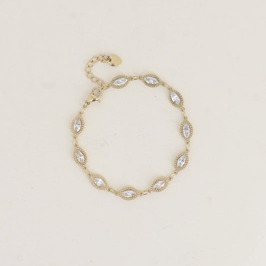 Bracelet OSCAR cristaux blanc