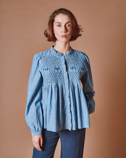 Chemise DANAIDE bleue