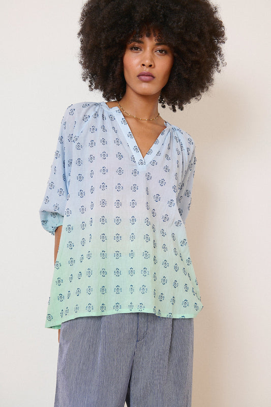 Blouse NEROLI bleue