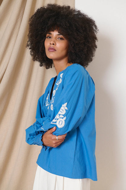 Blouse VERA bleue