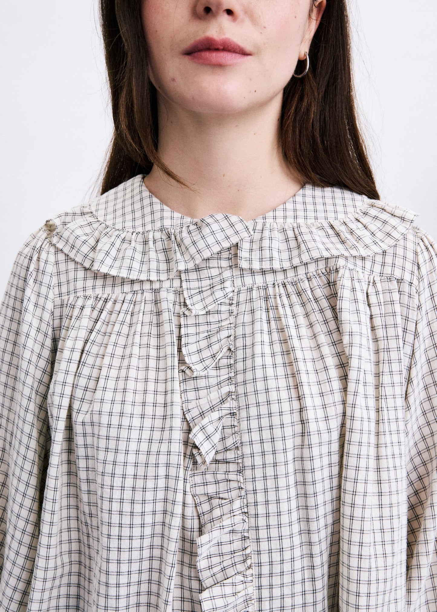 Chemise DORSET carreaux blanc