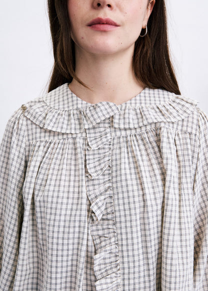Chemise DORSET carreaux blanc