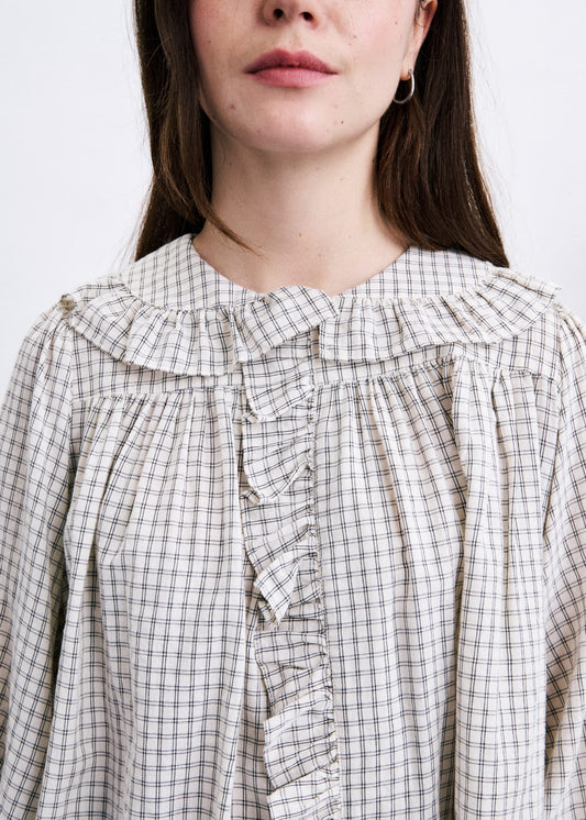 Chemise DORSET carreaux blanc