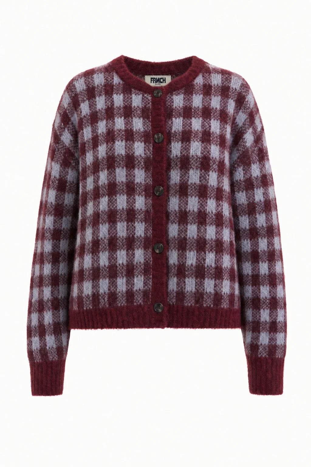 Gilet AOMORI carreaux bordeaux