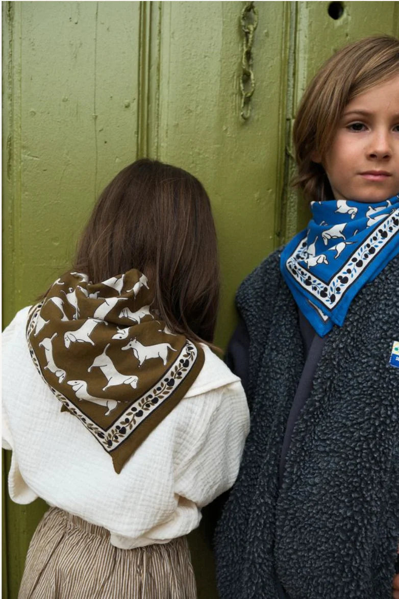 Petit Foulard TECKEL kaki