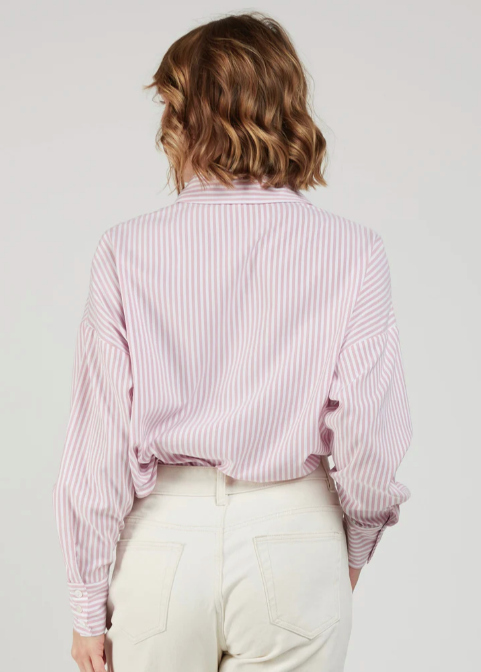 Chemise SAM rayée rose