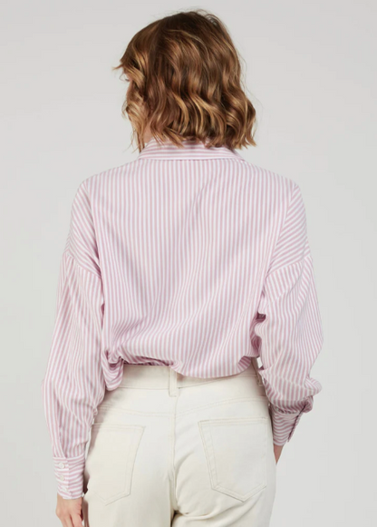 Chemise SAM rayée rose