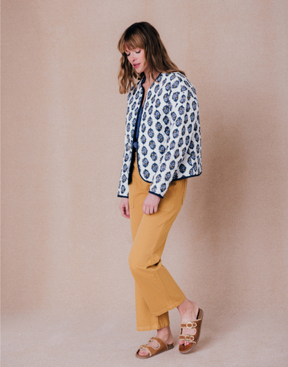 Veste SUZON matelassé fleuri