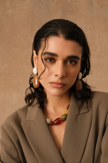 Boucles d'oreilles SOLÉANDRE ambre