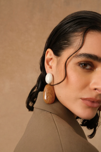 Boucles d'oreilles SOLÉANDRE ambre