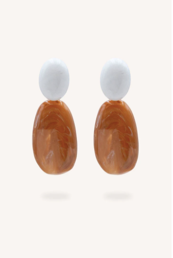 Boucles d'oreilles SOLÉANDRE ambre