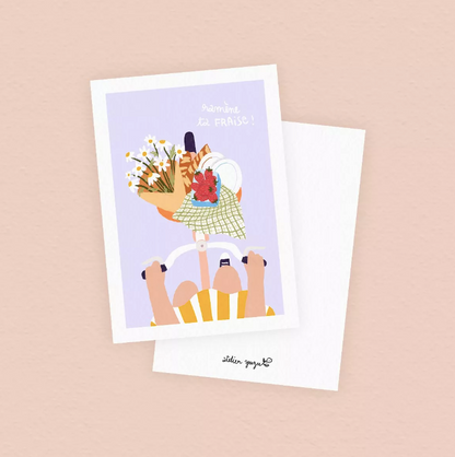 Carte postale Ramène ta fraise