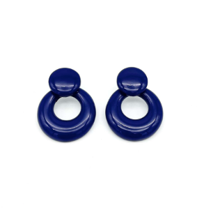 Boucles d'oreilles ENZA cobalt