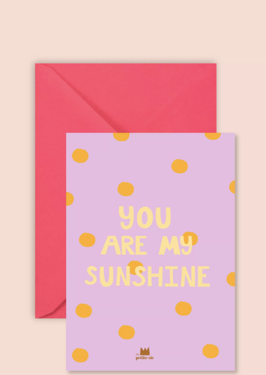 Carte postale YOU ARE MY SUNSHINE