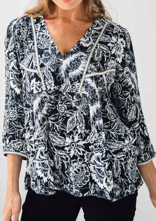 Blouse ALMA noir