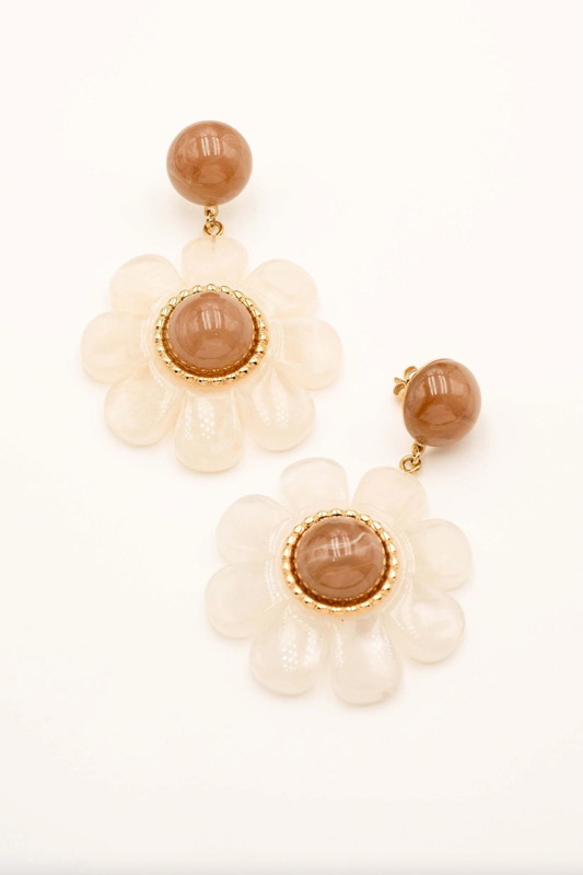 Boucles FLEURIA crème