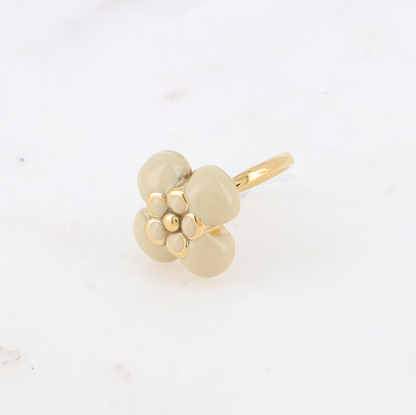 Bague FLEUR beige