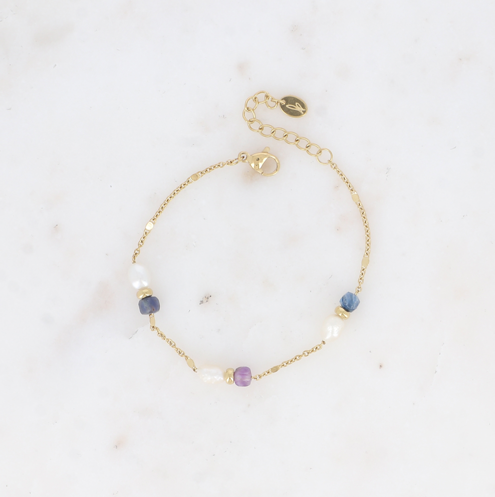 Bracelet PEPETTE bleu et violet