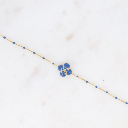 Bracelet FLEUR bleu